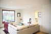 Eliminating excess accessories gives a clean, orderly look to a room.