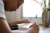 Solar roller shades will cut down on glare at a student workstation near direct sunlight.