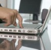 One way to reduce eye strain from computer work is to eliminate glare on the screen.