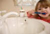 Half-baths can be made to look larger with pedestal sinks rather than those with a vanity.