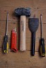 A workbench to store tools and use for household repairs is easy to assemble.