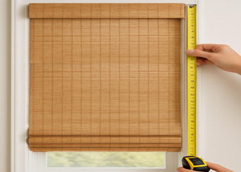 photo of overall measurement of the blinds installed
