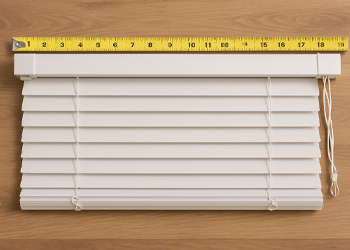 photo of overall measurement of the blinds