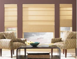 Textured Linen Roman Shades