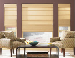 EnviroFusion Textured Linen Roman Shades