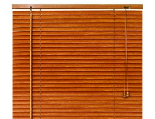 Wood Look 1" Aluminum Mini Blinds