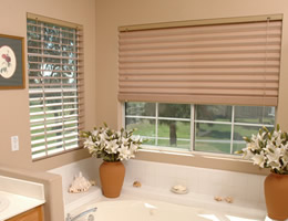 Horizontal Fabric Shades - Solid Colors