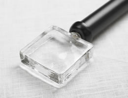 Clear Glass Block Metal 1 Inch Drapery Rod