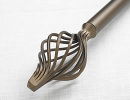 Terrazzo 1 Inch Wrought Iron Drapery Rod
