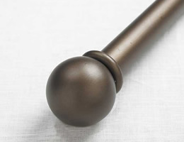 Iron Ball 1 Inch Wrought Iron Drapery Rod