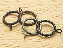 2" Eyelet Drapery Rings (10 pk) - Wrought Iron