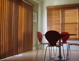 Limited Editions Flat Vane Vertical Wood Blinds