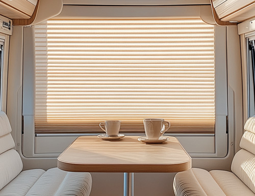 Light Filtering RV Pleated Shades