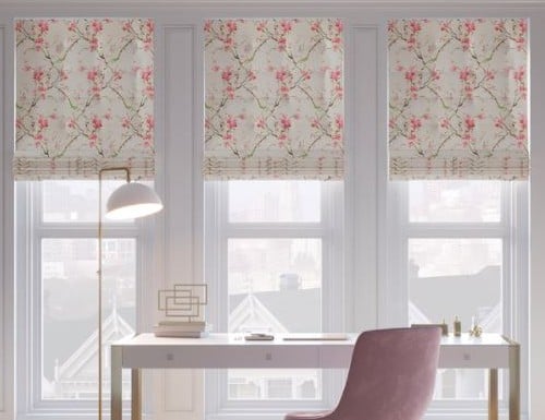 Floral Pattern Roman Shades Floral Window Shades Pattern Roman Shades