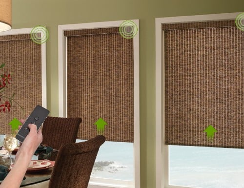 Details about   White Blackout Remote Control Window Bind Motorized Roller Shade with Valance 