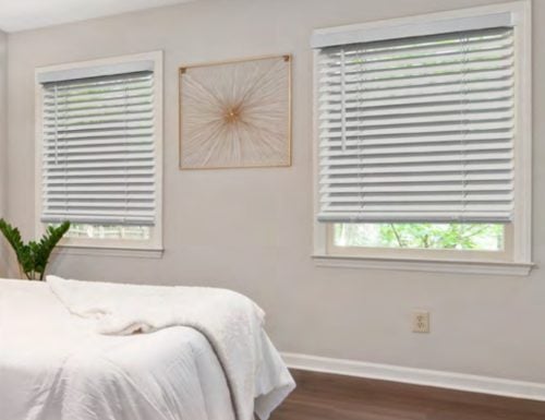 Basic Cordless 2 inch Faux Wood Blinds