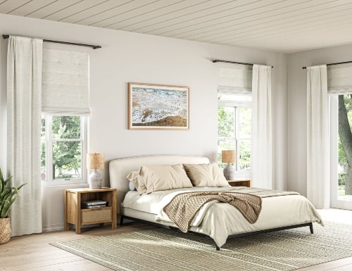 Solid, Pattern & Floral Rod Pocket Drapes