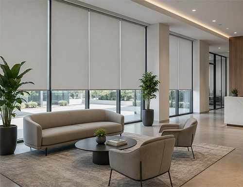 Commercial Pro Blackout Roller Shades