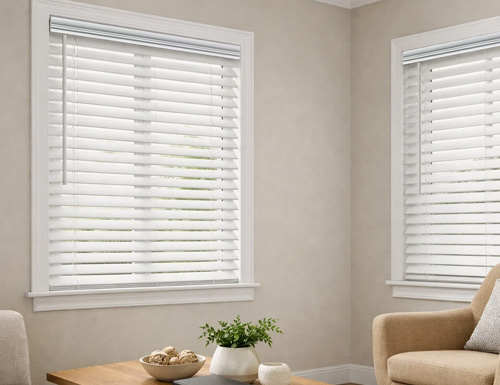 Home Express 2 1/2" Faux Wood Blinds