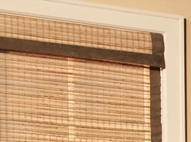 fabric edge binding on bamboo shades