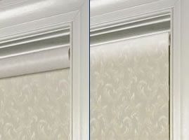 Standard vs reverse roll roller shades