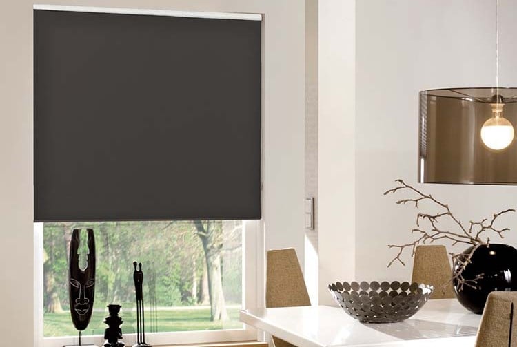 Black Blackout Roller Blind