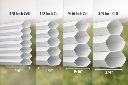 Cellular Shade Sizes Explained: Choosing the Right Honeycomb Cell Size image