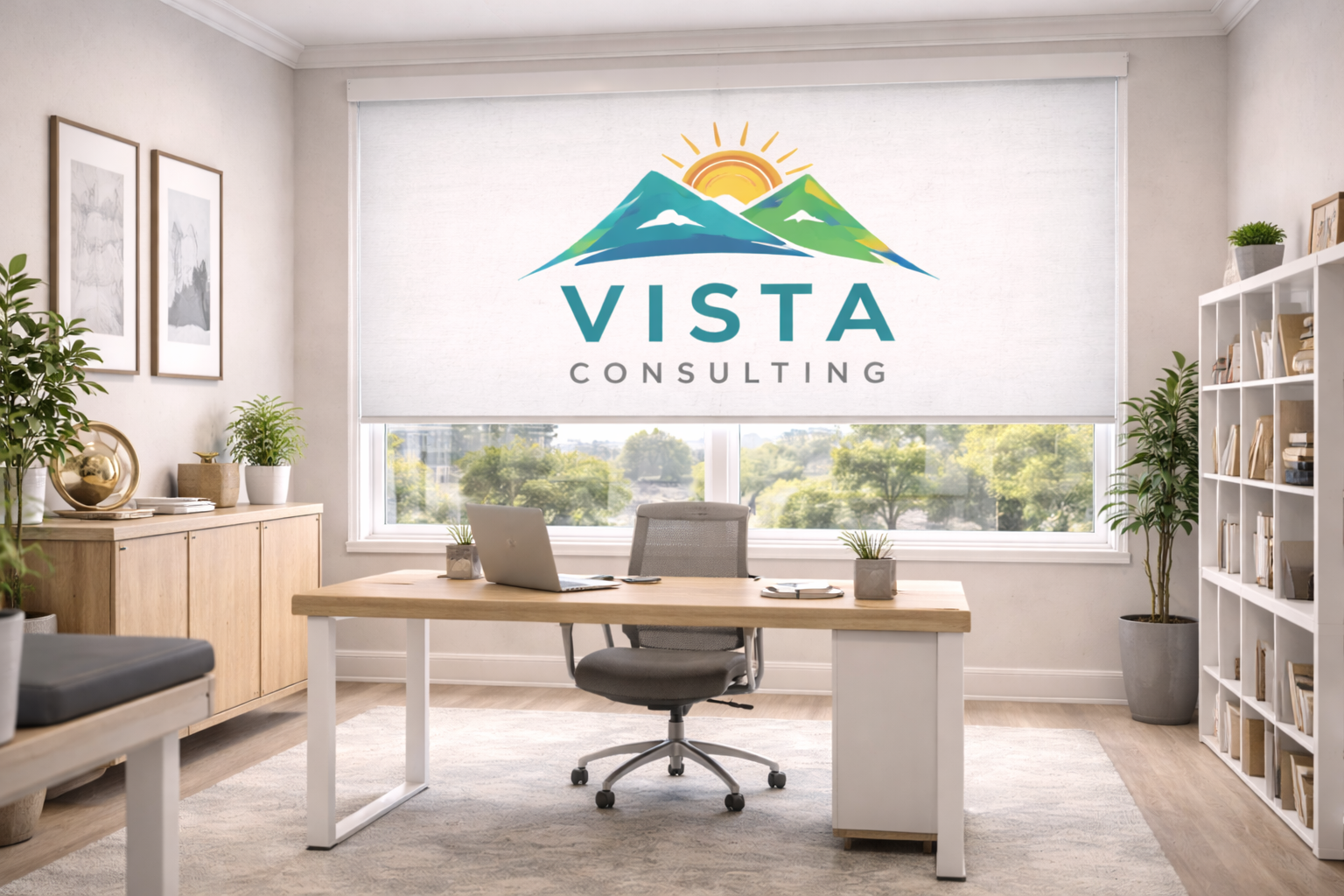 Custom Printed Window Shades for Offices image