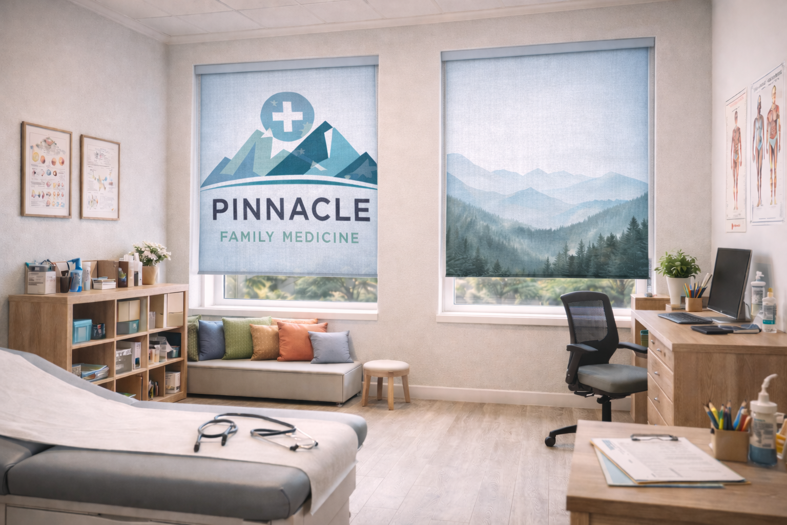 Custom Printed Window Shades for Healthcare & Medical Offices image