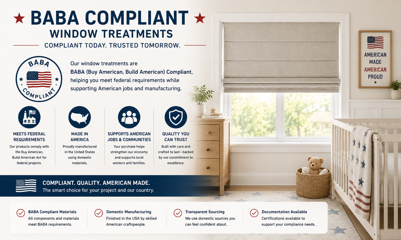 BABA Compliant Window Treatments image