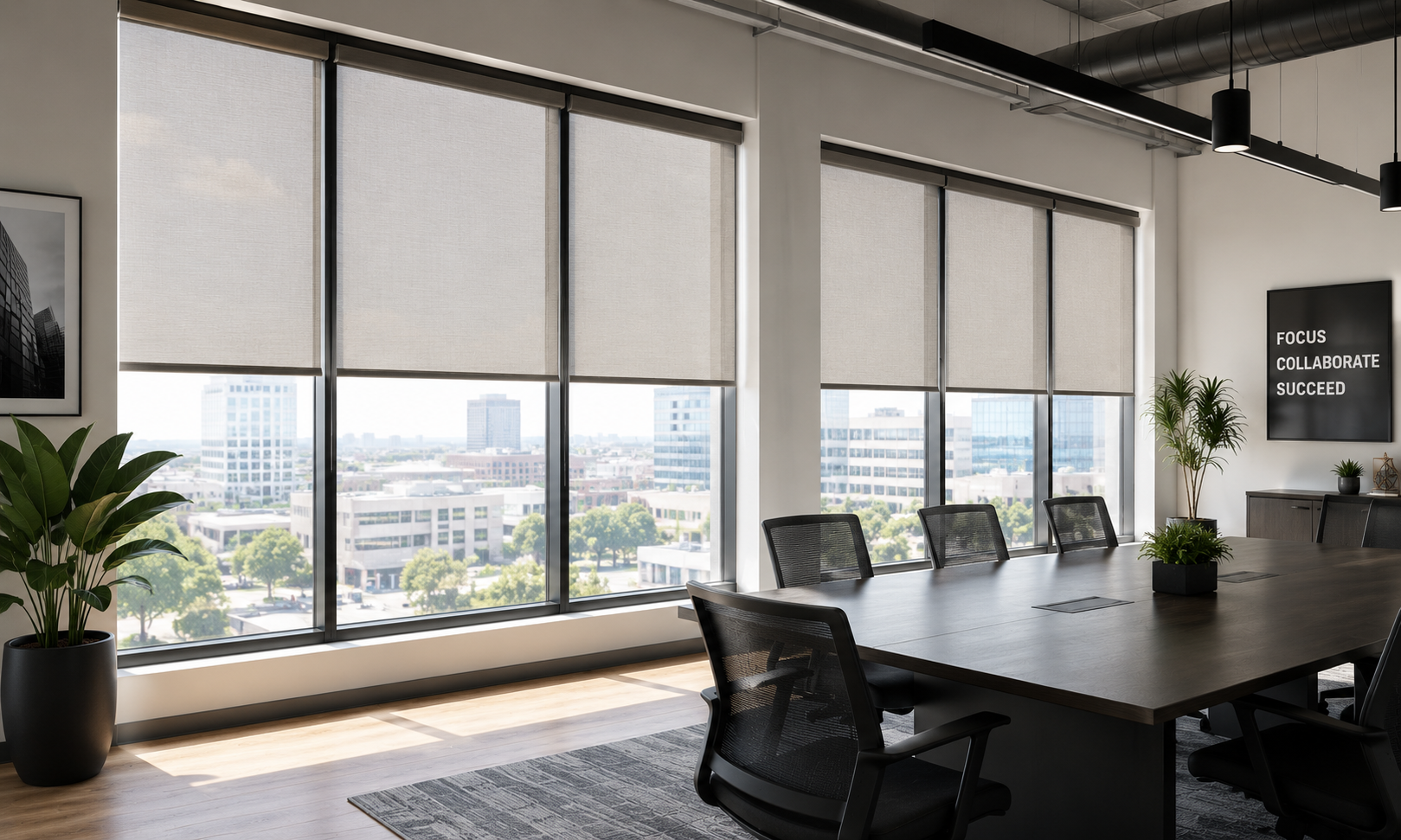 American Made Window Treatments for Commercial Buildings image