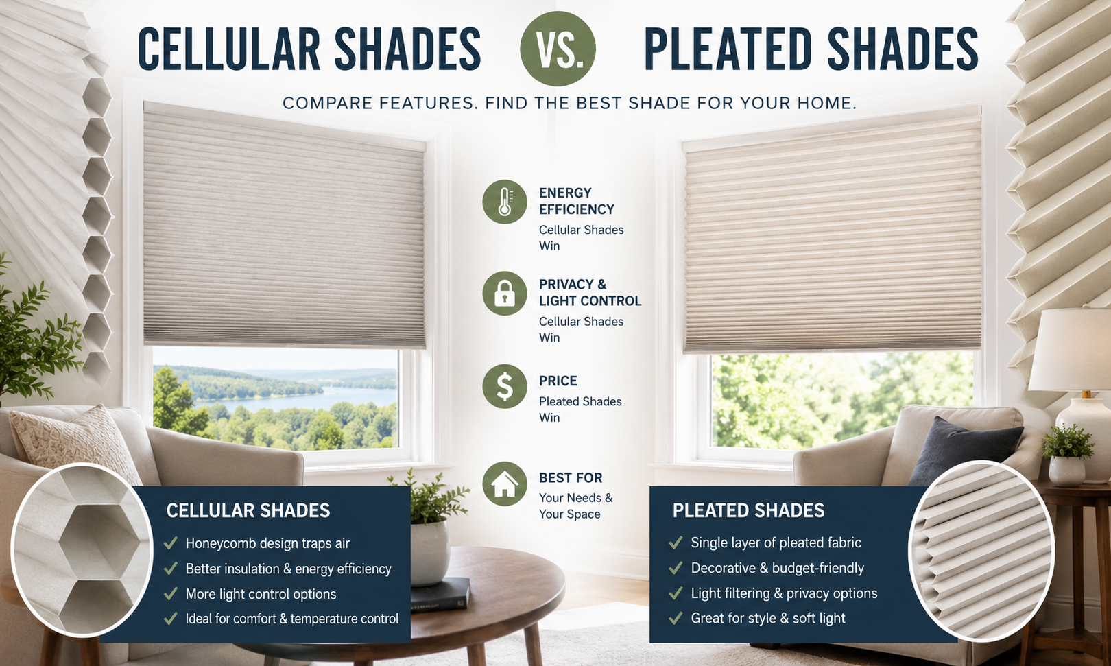 Cellular Shades vs Pleated Shades: Which Is Better? image