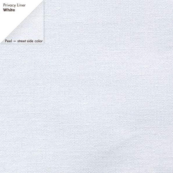 privacy liner white