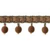 1 1/2" Globe Fringe - Toffee