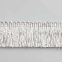 1 1/2" Brush Fringe - White