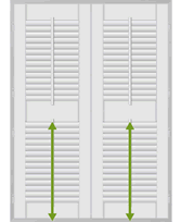 Shutter Divider Rail Position